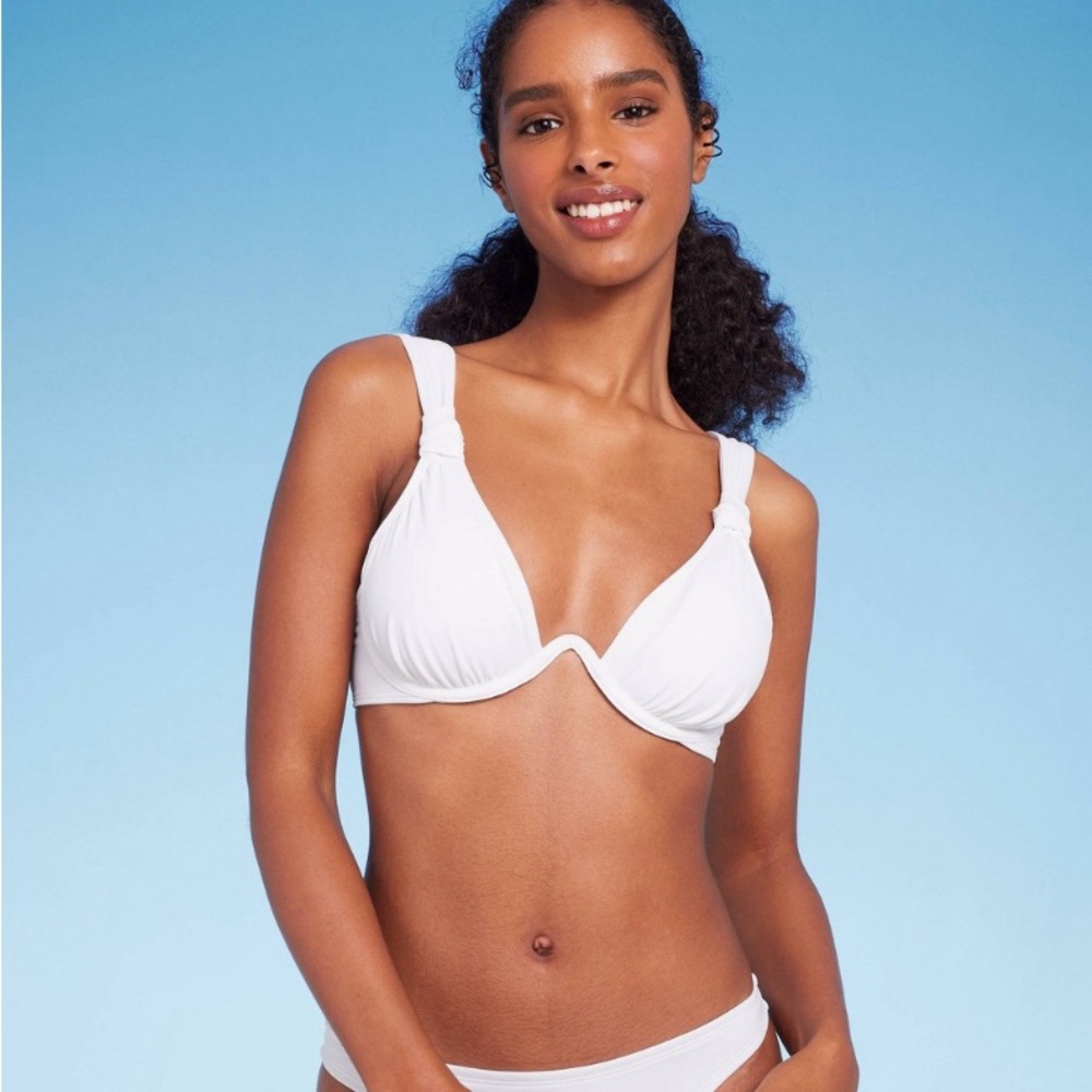 💙Women's Bikini Top- Knot Detail Continuous Underwire